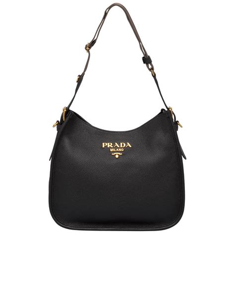 prada dynamique hobo bag|Leather hobo shoulder bag .